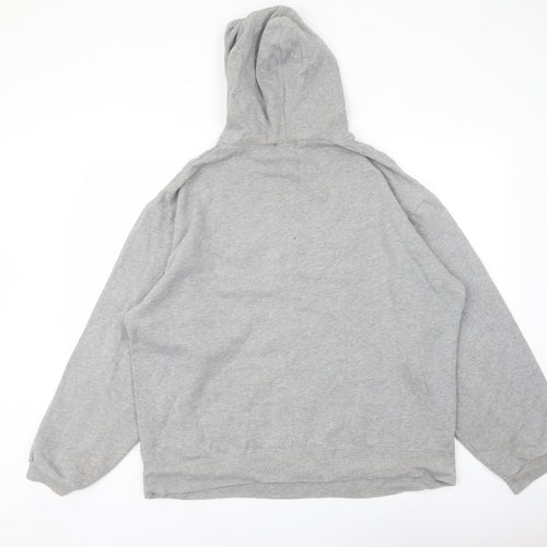 Gap Mens Grey Cotton Pullover Hoodie Size L - Logo