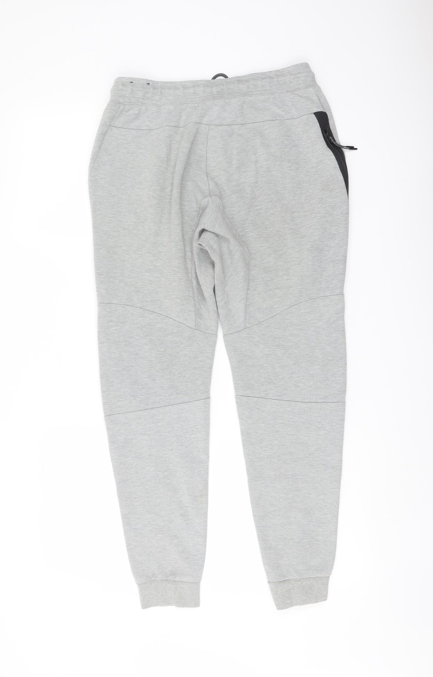 Nike Mens Grey Cotton Sweatpants Trousers Size S L27 in Regular Drawstring