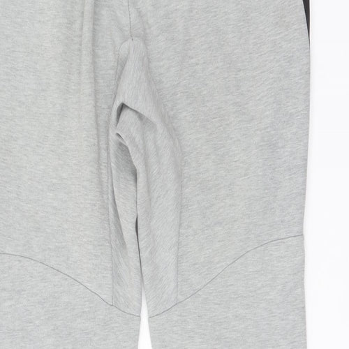 Nike Mens Grey Cotton Sweatpants Trousers Size S L27 in Regular Drawstring
