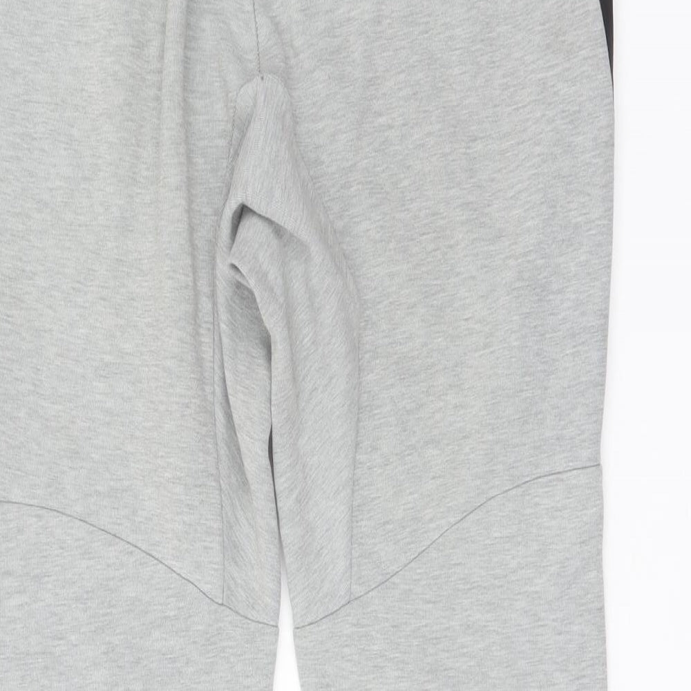 Nike Mens Grey Cotton Sweatpants Trousers Size S L27 in Regular Drawstring