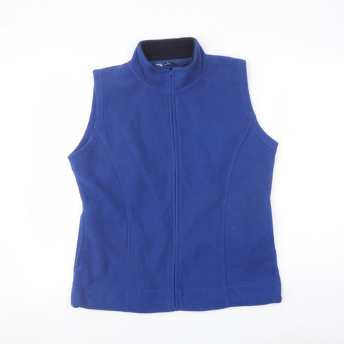 EWM Womens Blue Gilet Jacket Size 14 Zip
