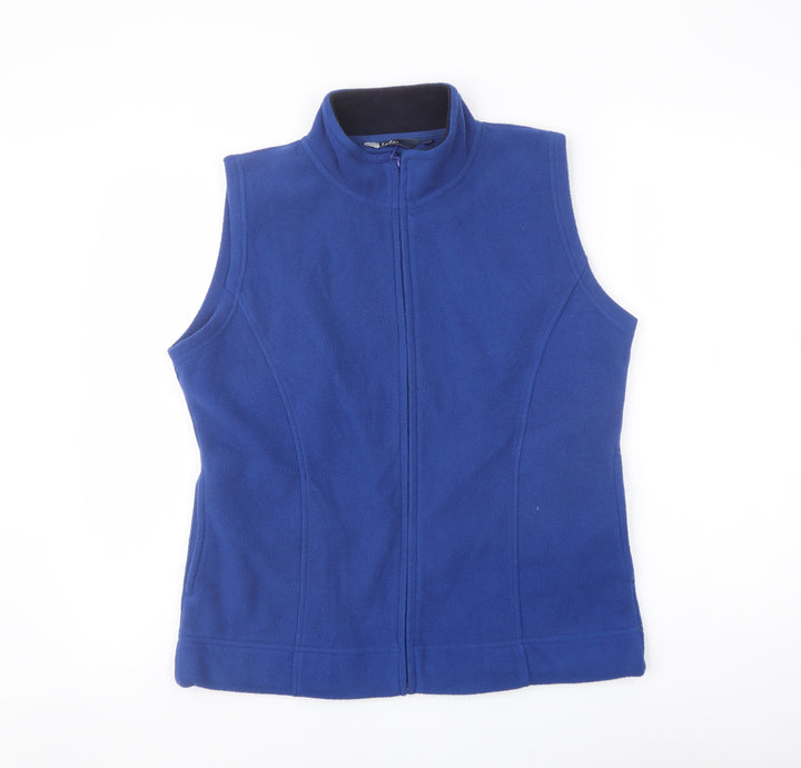 EWM Womens Blue Gilet Jacket Size 14 Zip