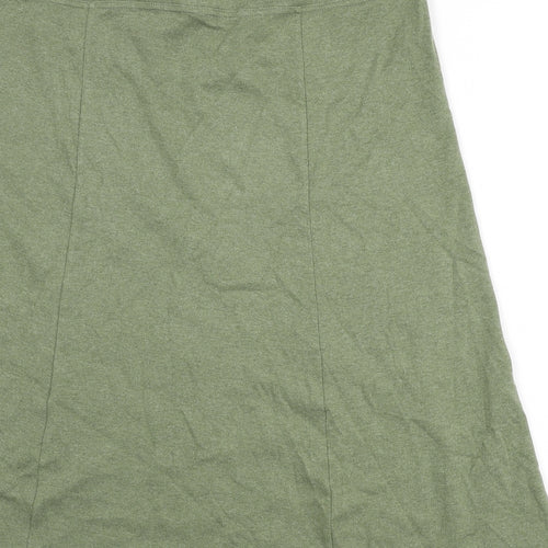 Cotswold Collections Womens Green Cotton Flare Skirt Size M