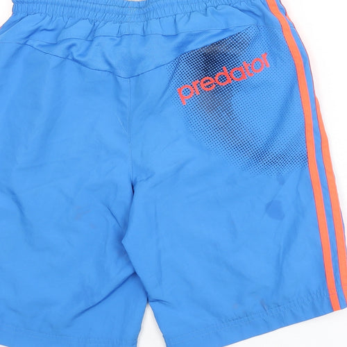 adidas Mens Blue Polyester Sweat Shorts Size L L9 in Regular