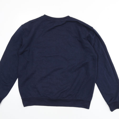 PRETTYLITTLETHING Womens Blue Cotton Pullover Sweatshirt Size S Pullover