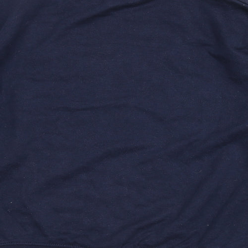 PRETTYLITTLETHING Womens Blue Cotton Pullover Sweatshirt Size S Pullover