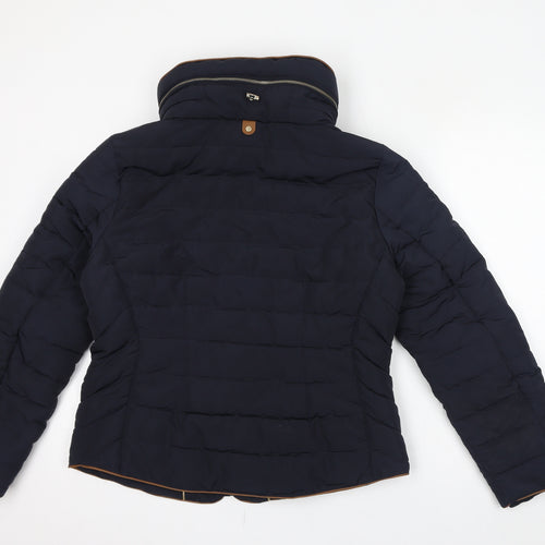 Per Una Womens Blue Puffer Jacket Jacket Size 14 Zip