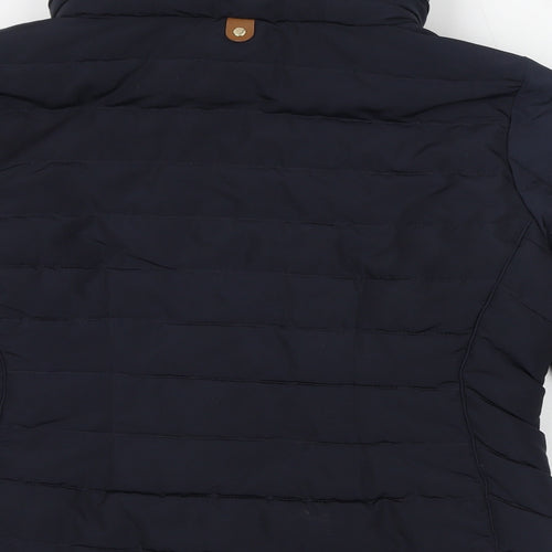 Per Una Womens Blue Puffer Jacket Jacket Size 14 Zip