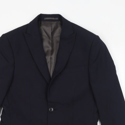 NEXT Mens Blue Polyacrylate Fibre Jacket Blazer Size 36 Regular