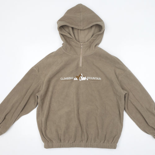 Dazy Womens Brown Polyester Pullover Hoodie Size S Pullover - Climbing Mountain