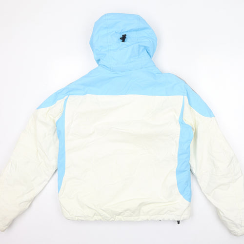 Cross Womens Blue Windbreaker Jacket Size L Zip