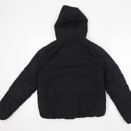 Marks and Spencer Womens Black Puffer Jacket Jacket Size 8 Zip - Hood