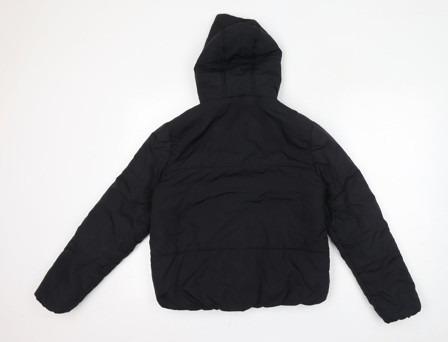 Marks and Spencer Womens Black Puffer Jacket Jacket Size 8 Zip - Hood