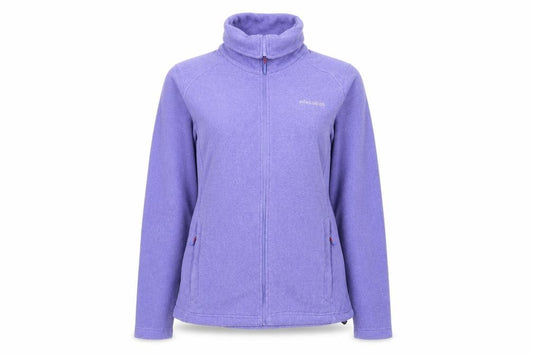 Front view of Ayacucho women’s purple jacket, size XS, zip