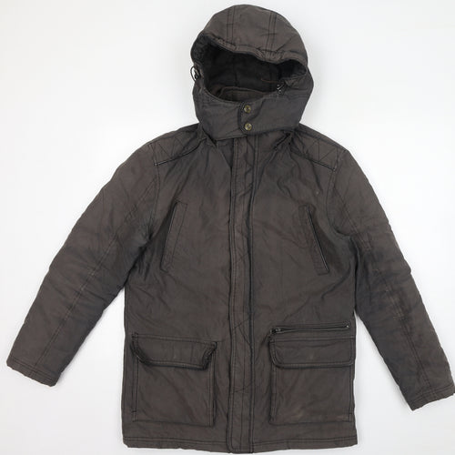Quebramar Womens Brown Jacket Size S Zip - Unisex