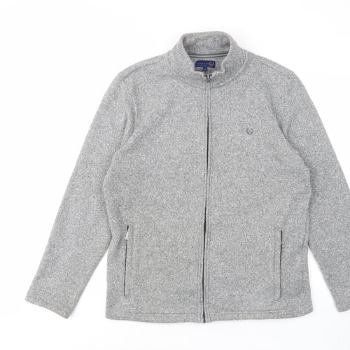 Lincoln Mens Grey Jacket Size M Zip