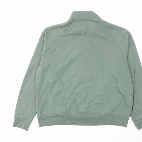 Marks and Spencer Mens Green Cotton Pullover Sweatshirt Size XL