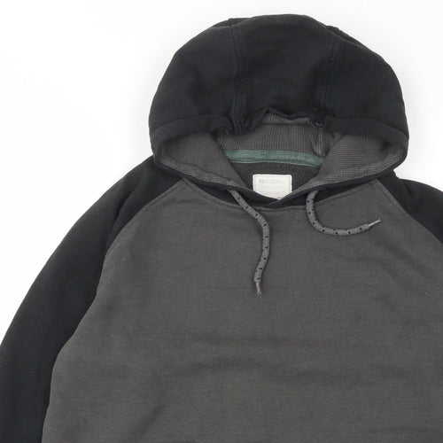 Mountain Warehouse Mens Green Cotton Pullover Hoodie Size M - Pockets