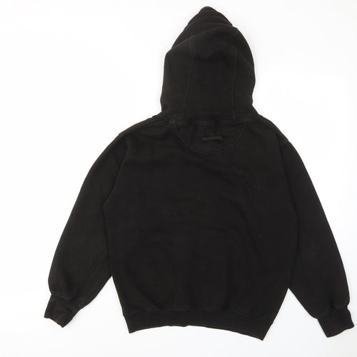 MKI MIYUKI ZOKU Mens Black Cotton Pullover Hoodie Size S - Pockets, Logo, Embroided