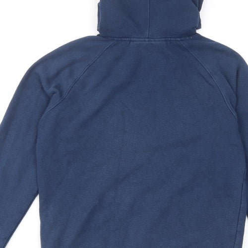 Under armour Boys Blue Cotton Pullover Hoodie Size 13-14 Years Pullover - Pockets, Logo