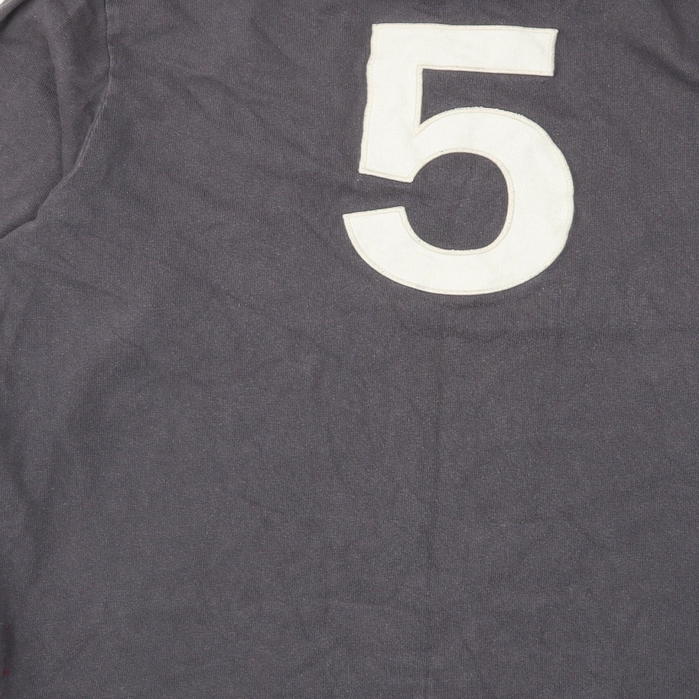 Wolsey Mens Grey Cotton Polo Size XL Collared Button - Logo, Embroided