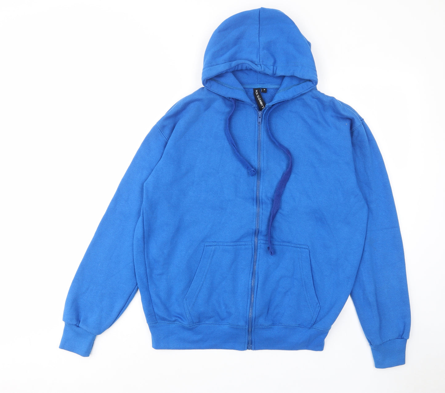 Jack & Danny's Mens Blue Cotton Full Zip Hoodie Size M - Pockets