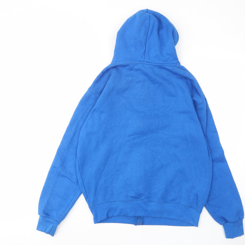 Jack & Danny's Mens Blue Cotton Full Zip Hoodie Size M - Pockets