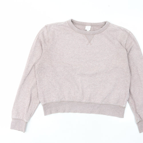 H&M Womens Purple Cotton Pullover Sweatshirt Size M Pullover