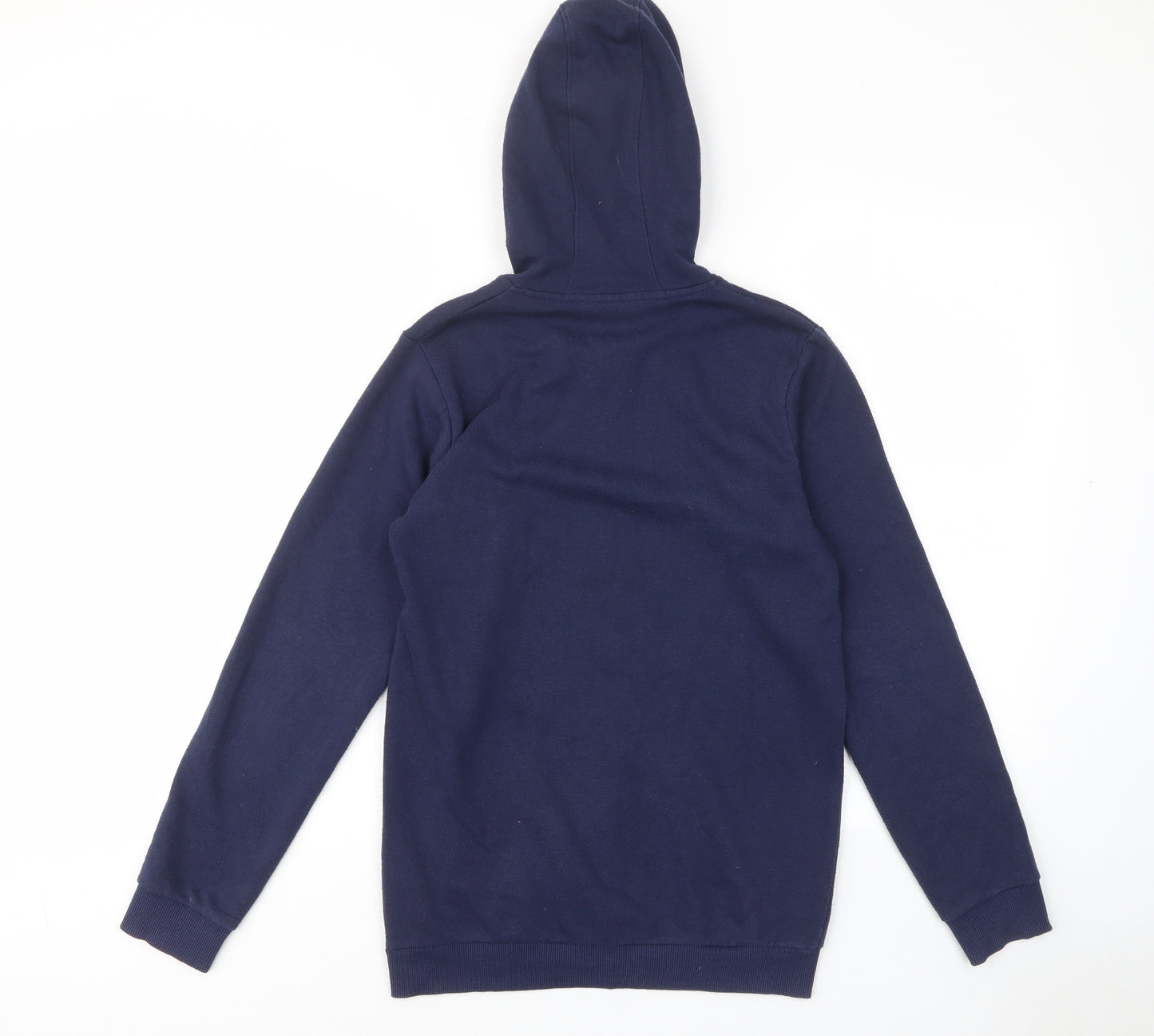 Mountain war' Boys Blue Cotton Full Zip Hoodie Size 13 Years Zip - Pockets