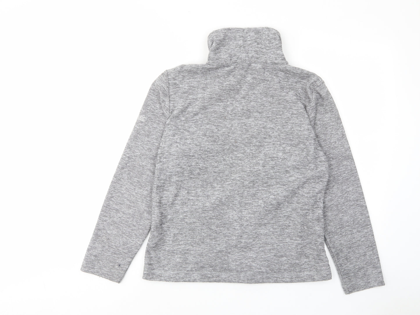 regatta' Womens Grey Jacket Size 14 Zip - Logo, Embroided