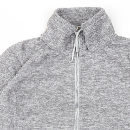 regatta' Womens Grey Jacket Size 14 Zip - Logo, Embroided