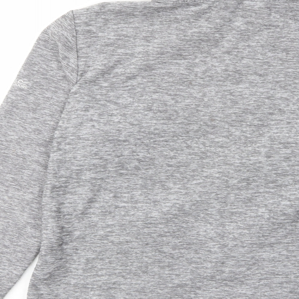 regatta' Womens Grey Jacket Size 14 Zip - Logo, Embroided