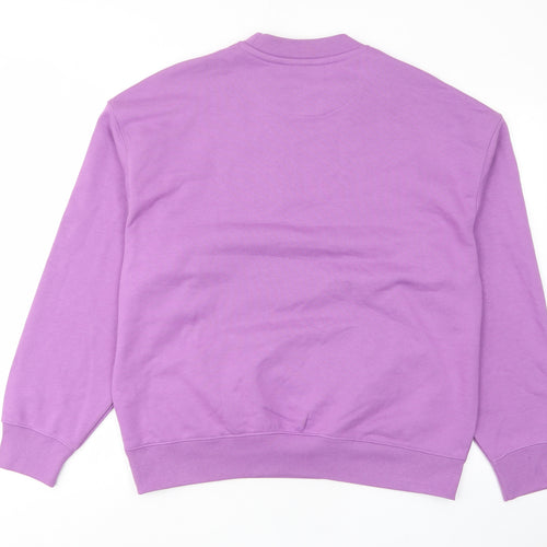 H&M Womens Purple Cotton Pullover Sweatshirt Size M Pullover