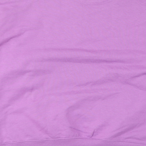 H&M Womens Purple Cotton Pullover Sweatshirt Size M Pullover