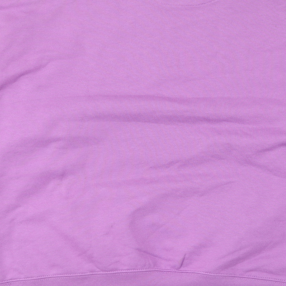 H&M Womens Purple Cotton Pullover Sweatshirt Size M Pullover