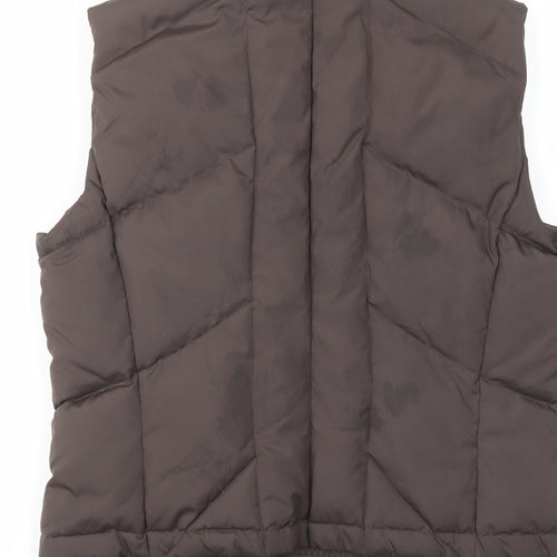 Esprit Womens Brown Gilet Jacket Size M Zip - Pockets