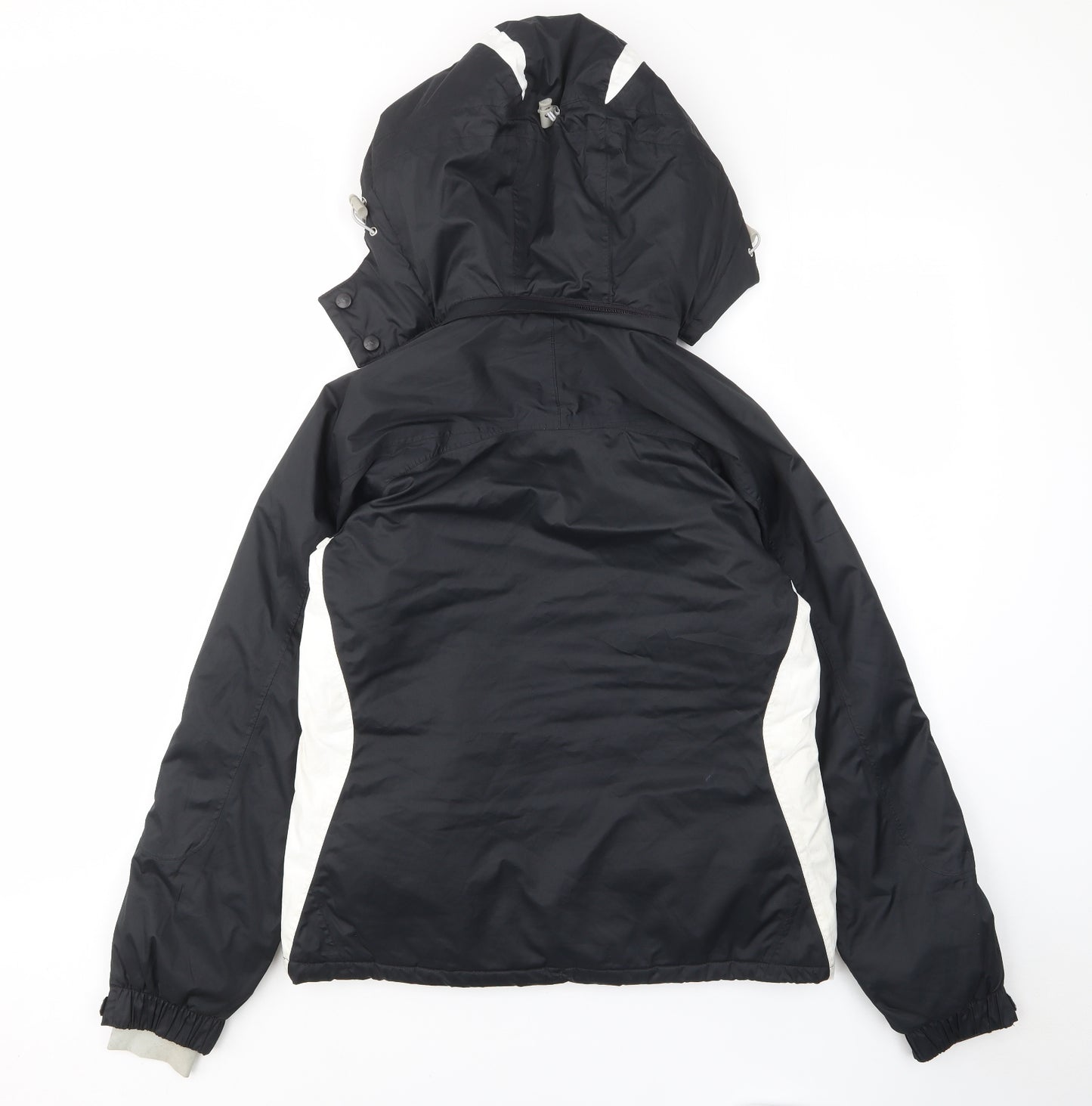 Trespass Mens Black Rain Coat Coat Size M Zip - Pockets, Logo, Embroided
