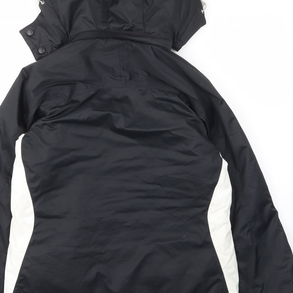 Trespass Mens Black Rain Coat Coat Size M Zip - Pockets, Logo, Embroided