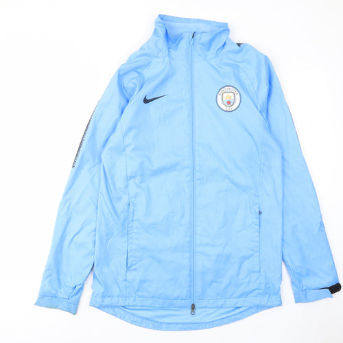 Nike Mens Blue Jacket Size M Zip - Manchester City