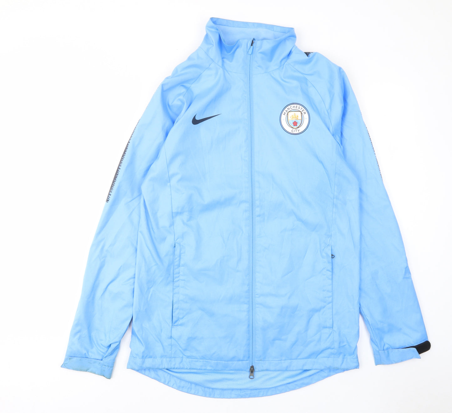 Nike Mens Blue Jacket Size M Zip - Manchester City
