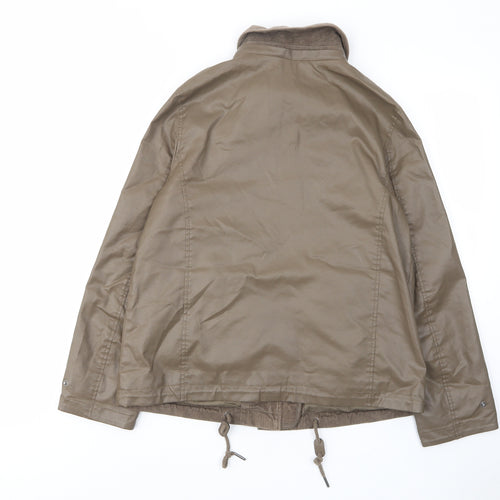 Per Una Womens Brown Jacket Size 10 Zip - Pockets, Collared
