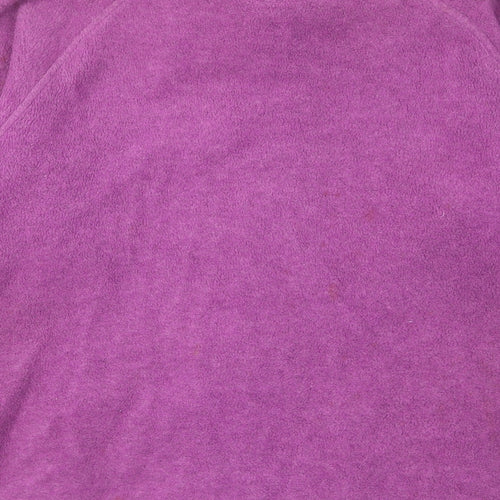 Maine Womens Purple Jacket Size 14 Zip - Pockets, Logo