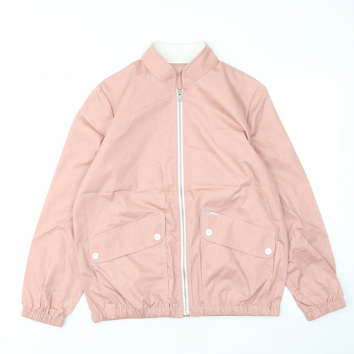 St.michael Womens Pink Jacket Size 12 Zip - Pockets
