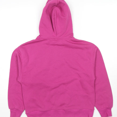 Zara Girls Pink Cotton Pullover Hoodie Size 11-12 Years Pullover - Kitty