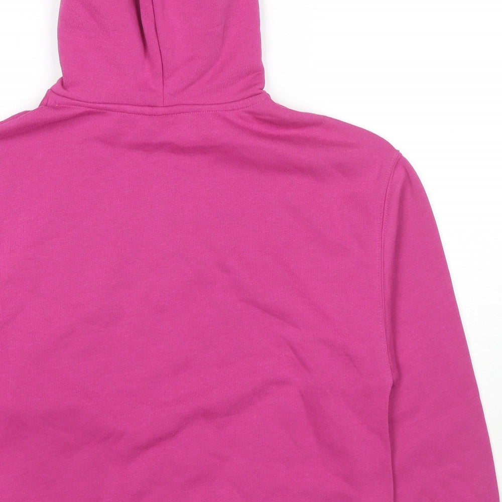 Zara Girls Pink Cotton Pullover Hoodie Size 11-12 Years Pullover - Kitty