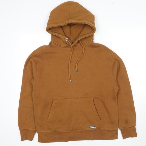 Pull&Bear Womens Brown Cotton Pullover Hoodie Size S Pullover