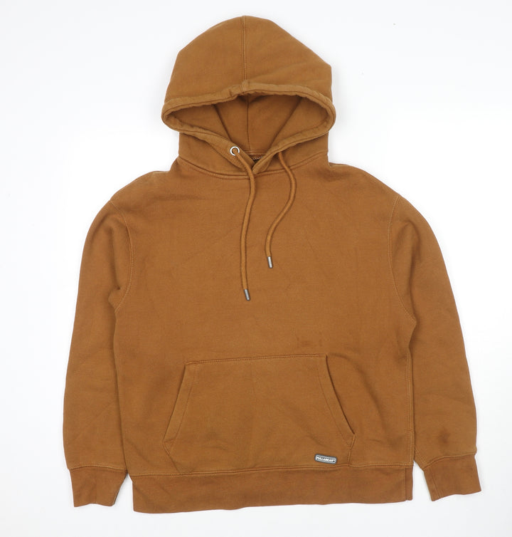 Pull&Bear Womens Brown Cotton Pullover Hoodie Size S Pullover
