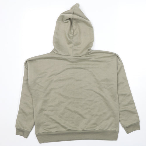 Boohoo Womens Brown Polyester Pullover Hoodie Size 8 Pullover