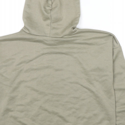 Boohoo Womens Brown Polyester Pullover Hoodie Size 8 Pullover