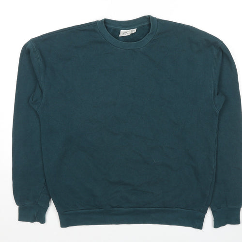 Topman Mens Green Cotton Pullover Sweatshirt Size XS - Size 2XS